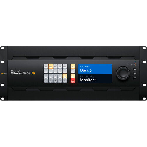Blackmagic Design Videohub 80x80 12G enrutador de vídeo 4K60 32 canales audio