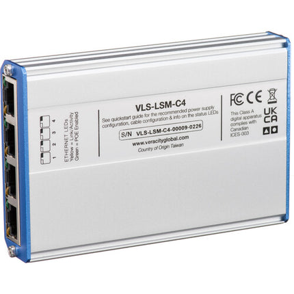 Veracity LONGSPAN Max Quad Cámara Extensor 8 Puertos PoE+ 400W 2690 Pies