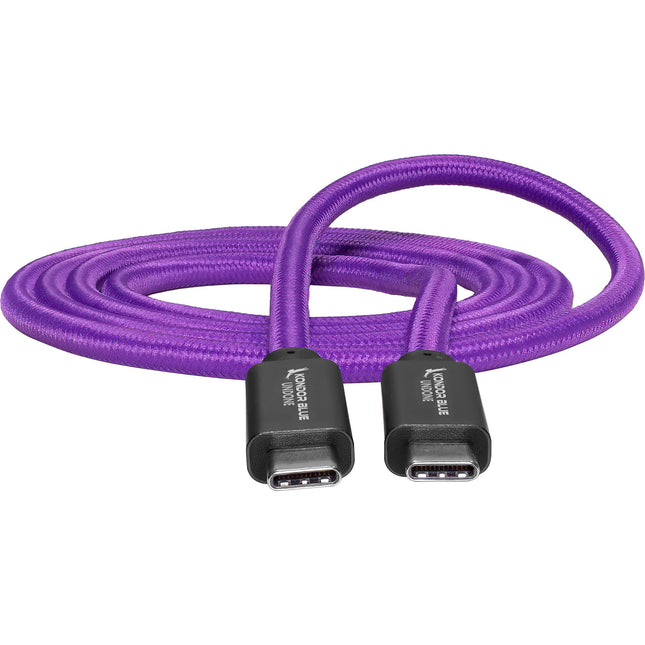 Kondor Blue Gerald Undone Cable USB-C 3.2 4' Nylon Soporta 100W 4K