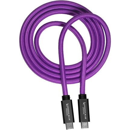 Kondor Blue Gerald Undone Cable USB-C 3.2 4' Nylon Soporta 100W 4K