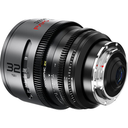 DZOFilm PAVO 32mm T2.1 Objetivo Prime Anamórfico 2x Montura PL EF