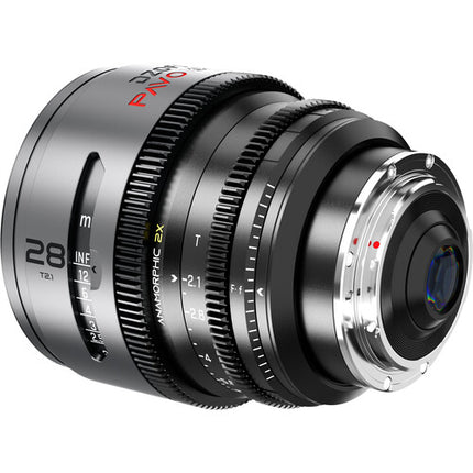 DZOFilm PAVO 3 lentes anamórficos 28 40 75mm T2.1 PL EF montaje y foco en pies