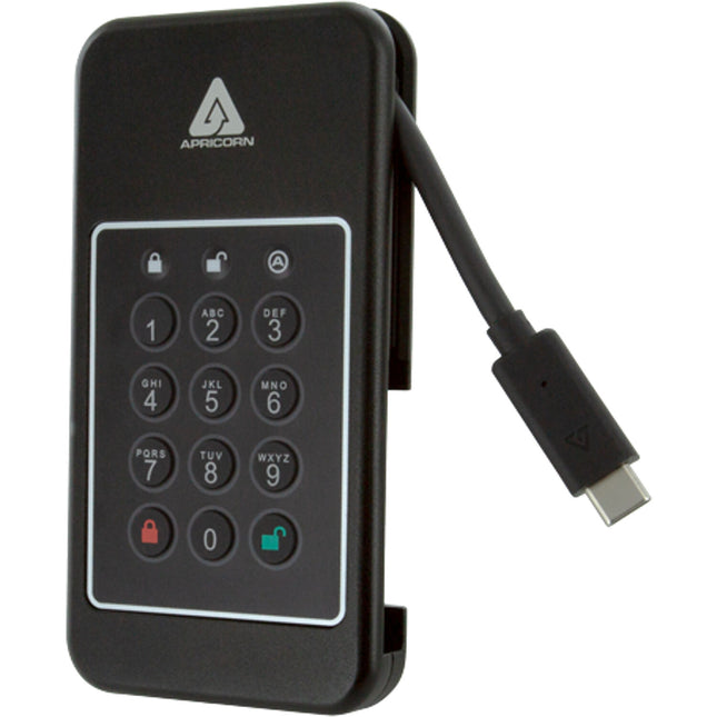 Apricorn 2TB Aegis NVX SSD portátil USB 3.2 Gen 2 1000 MB/s IP68