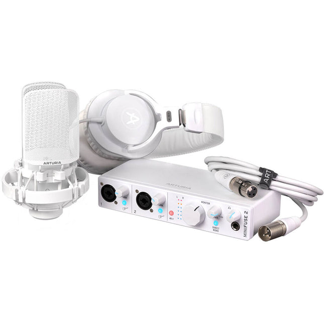 Arturia Minifuse Recording Pack Set de grabación con interface 2x2 USB-C y micrófono cardioide