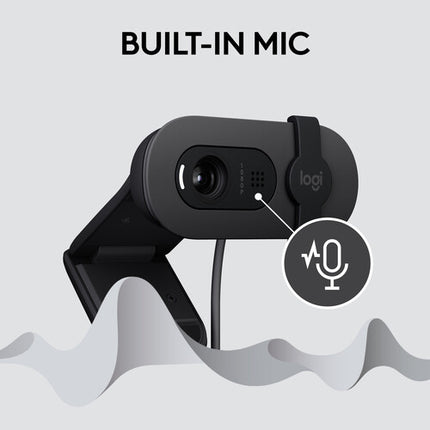 Logitech Brio 100 Webcam Full HD 1080p 30 fps 58° Campo de Visión