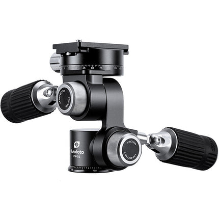 Leofoto FW-01 Cabezal Pan Tilt 3 Vías Capacidad 22 lb con Plato NP-60 Arca-Type