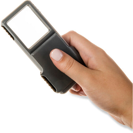 Carson PO-25 Lupa iluminada 3x con diseño compacto y luz LED integrada