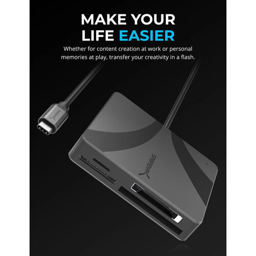 Sabrent USB-C Multi-Card Reader con ranuras UHS-II para SD microSD y CFexpress