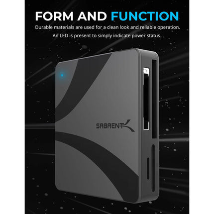 Sabrent USB-C Multi-Card Reader con ranuras UHS-II para SD microSD y CFexpress