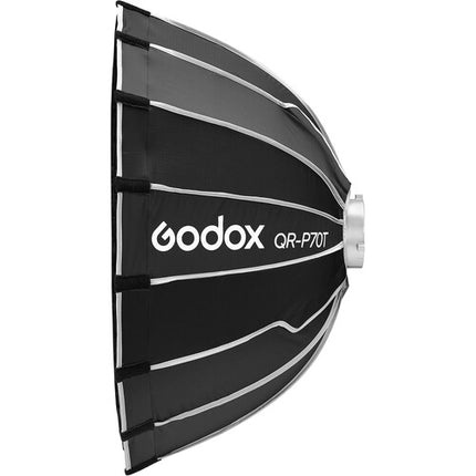 Godox QR-P70T Softbox de Liberación Rápida 27.5 Pulgadas con Montura Bowens y Difusores
