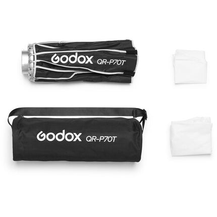 Godox QR-P70T Softbox de Liberación Rápida 27.5 Pulgadas con Montura Bowens y Difusores