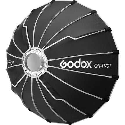 Godox QR-P70T Softbox de Liberación Rápida 27.5 Pulgadas con Montura Bowens y Difusores