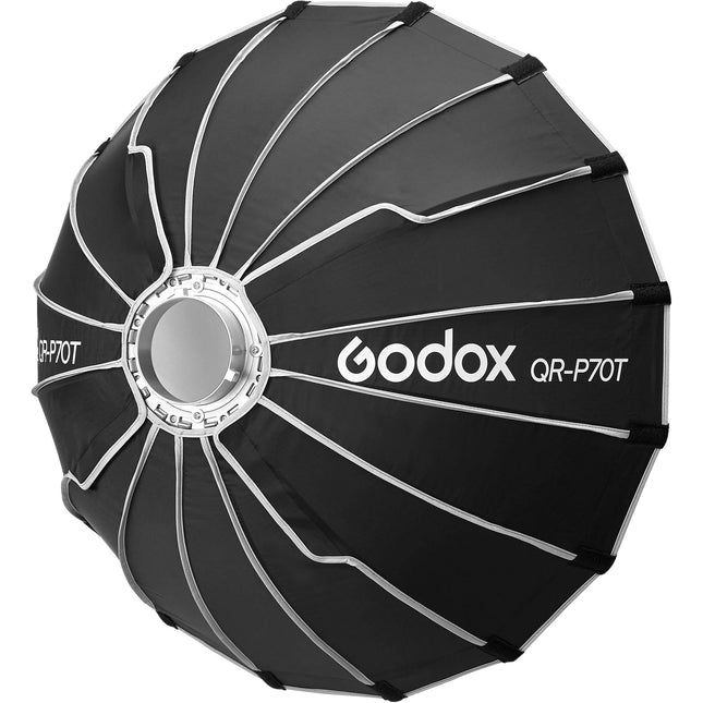 Godox QR-P70T Softbox de Liberación Rápida 27.5 Pulgadas con Montura Bowens y Difusores
