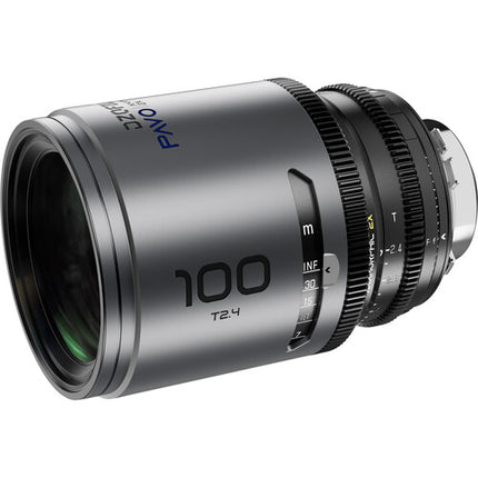 DZOFilm PAVO 100mm T2.4 Lente Anamórfica Prime 2x PL EF Montura y Marcas en Pies