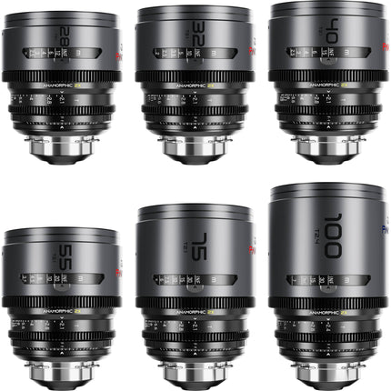 DZOFilm PAVO Set 2x Lentes Anamórficos PL EF Montura 28-100mm T2.1 T2.4 Super35 2 Estuches Rigidos