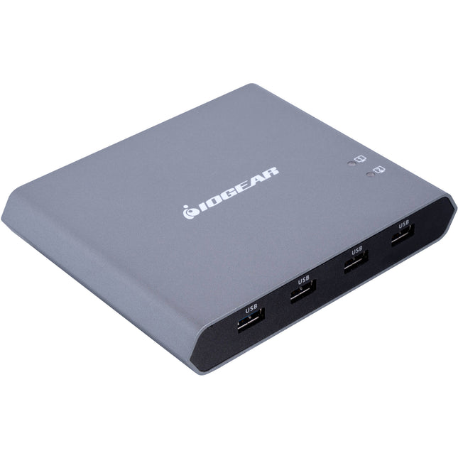 IOGEAR Access Pro+ KVM Switch de escritorio USB-C 2 Puertos 4K 60Hz 100W