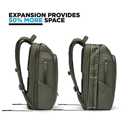 Nomatic Travel Pack Mochila 20L Expandible 30L Bolsillo RFID Verde Oliva
