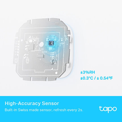 TP-Link Tapo T315 Sensor Inteligente de Temperatura y Humedad con Hub H100 y Sirena 90 dB