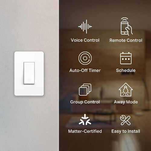 TP-Link Kasa Smart KS205 Interruptor Wi-Fi para luces con programación y modo ausente
