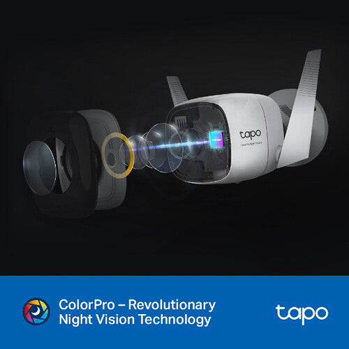 TP-Link Tapo ColorPro C325WB Cámara Wi-Fi Exterior 4MP 127° FOV 512GB