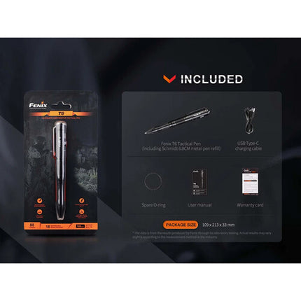 Fenix Linterna Táctica T6 Azul 80 Lúmenes 26 Horas Batería