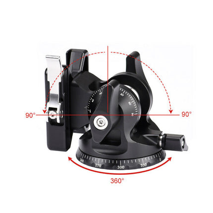 Sunwayfoto DT-03 Cabezal Tilt con Capacidad 33 lb Altura 3.3" y Abrazadera Arca-Type
