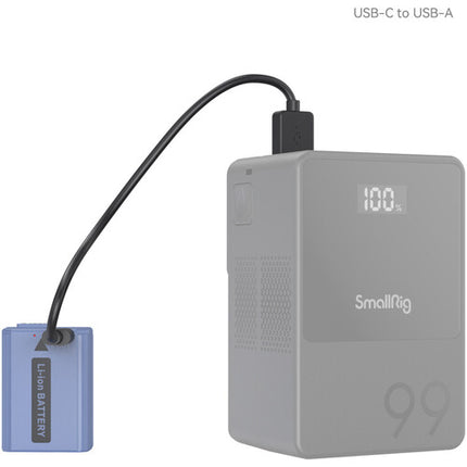 SmallRig NP-FW50 Kit de Batería y Cargador USB-C 1030mAh Azul para Sony