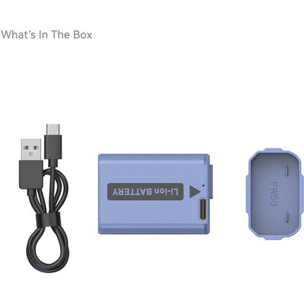 SmallRig Batería NP-FW50 USB-C 1030mAh Azul para cámaras Sony
