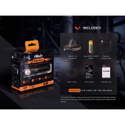 Linterna Fenix HM61R V2.0 Recargable Lámpara Frontal 1600 lúmenes 300 h autonomía