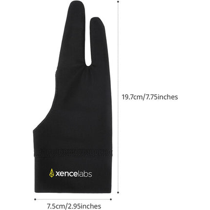 Xencelabs Drawing Glove pequeño negro guante para dibujo de poliéster