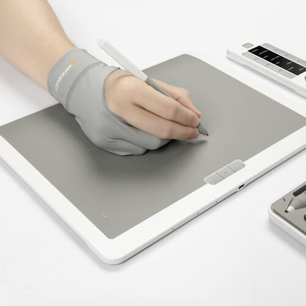 Xencelabs Guante para Dibujo Pequeño Gris Protege y Reduce Fricción