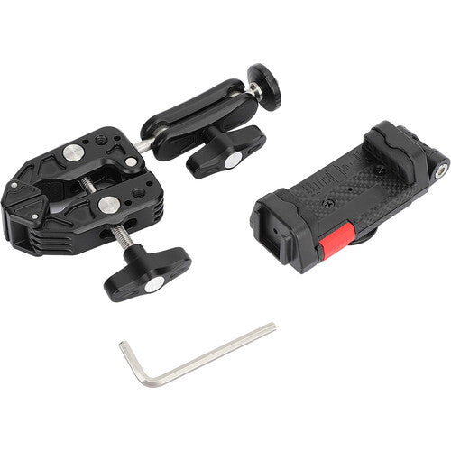 CAMVATE Soporte para Smartphone con Super Clamp y Mini Magic Arm 2.5 pulgadas 360°