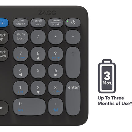 ZAGG Pro Keyboard 17 Teclado Bluetooth Inalámbrico 108 Teclas 17 Pulgadas