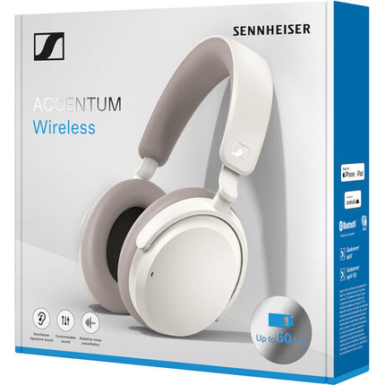 Sennheiser ACCENTUM Auriculares Inalámbricos Over-Ear Blanco 50 Horas Batería USB-C