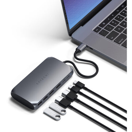 Satechi USB-C Multimedia Adapter M1 Adaptador con 2 HDMI y 85W PD