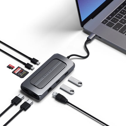 Satechi USB-C Multiport MX Adaptador con 2 HDMI 100W Power Delivery