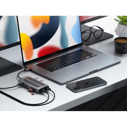 Satechi USB-C Multiport MX Adaptador con 2 HDMI 100W Power Delivery