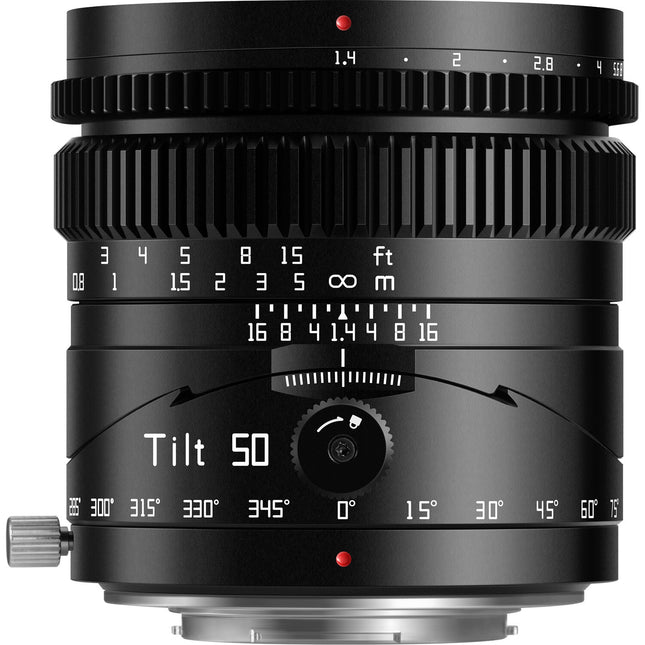 TTArtisan Tilt 50mm f1.4 Lente Micro Cuatro Tercios Construcción Metal