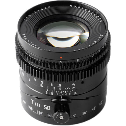 TTArtisan Tilt 50mm f1.4 Lente Micro Cuatro Tercios Construcción Metal