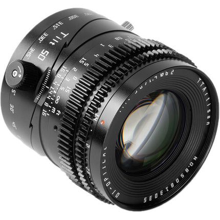 TTArtisan Tilt 50mm f1.4 Lente Micro Cuatro Tercios Construcción Metal