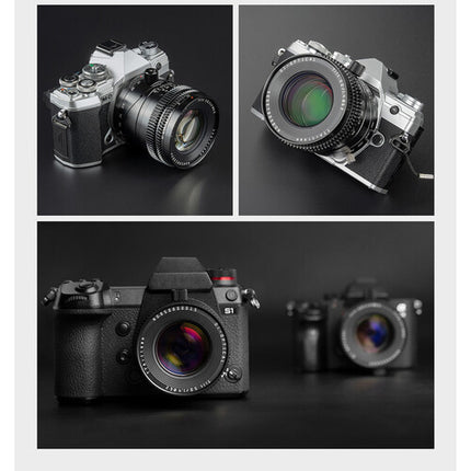 TTArtisan Tilt 50mm f1.4 Lente Micro Cuatro Tercios Construcción Metal