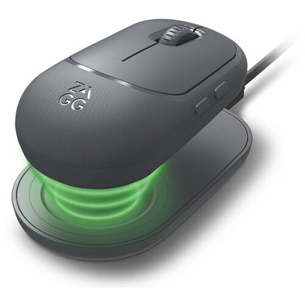 ZAGG Pro Mouse inalámbrico sensor óptico 1600 dpi carga inalámbrica