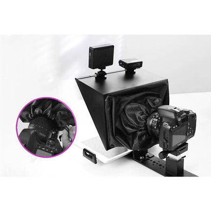 FeelWorld TP13A Teleprompter para Smartphones y Tablets Vidrio 70 30 Bluetooth