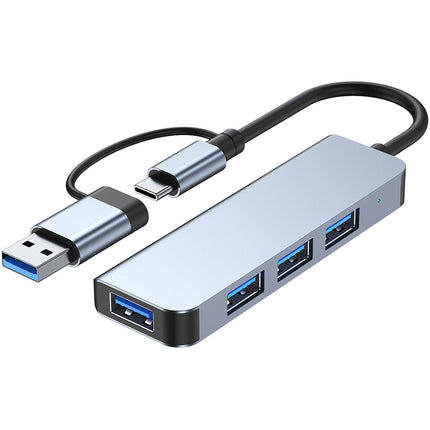CAMVATE Hub USB-A 4 Puertos USB 3.0 Aluminio Indicador LED