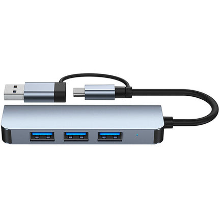 CAMVATE Hub USB-A 4 Puertos USB 3.0 Aluminio Indicador LED