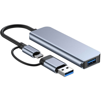 CAMVATE Hub USB-A 4 Puertos USB 3.0 Aluminio Indicador LED
