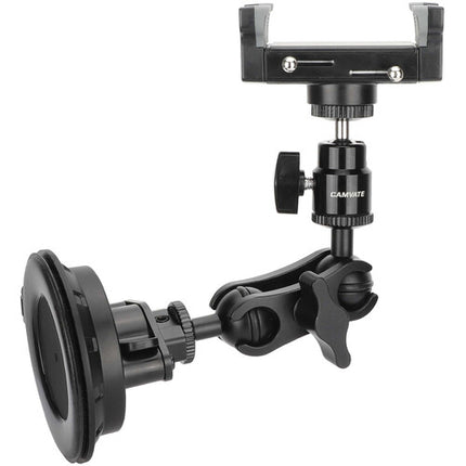 CAMVATE Soporte para Smartphone con Brazo Mágico Mini y Ventosa 360° 90°