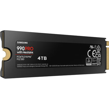 Samsung 4TB 990 PRO SSD Interno PCIe 4.0 x4 M.2 2280 con Disipador