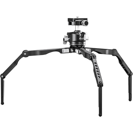Leofoto Spider MT-04 trípode mini de aluminio con cabeza esférica LH-30 capacidad 11 lb altura 4.7 a 14.6"