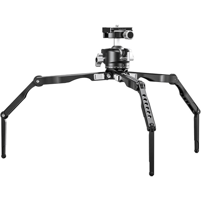 Leofoto Spider MT-04 trípode mini de aluminio con cabeza esférica LH-30 capacidad 11 lb altura 4.7 a 14.6"